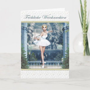 Fröhliche Weichnachten - Christmas Ballerina Card