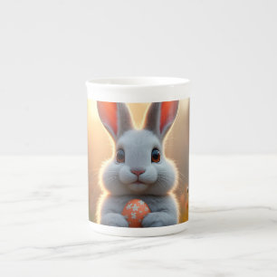 Fröhlicher Osterhase im Zauber des Frühlings Bone China Mug