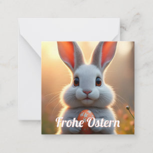 Fröhlicher Osterhase im Zauber des Frühlings Card