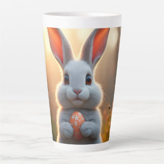 Fröhlicher Osterhase im Zauber des Frühlings Latte Mug