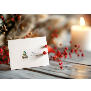 Frolic Christmas Frog, custom Label