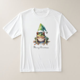 Frolic Christmas Frog, custom T-Shirt