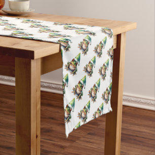 Frolic Christmas Frog Medium Table Runner