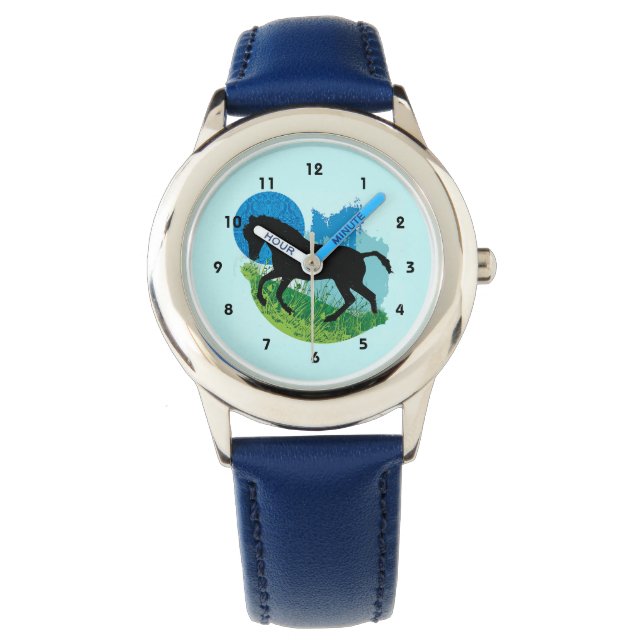 Frolicking Horse Design Watch (Front)
