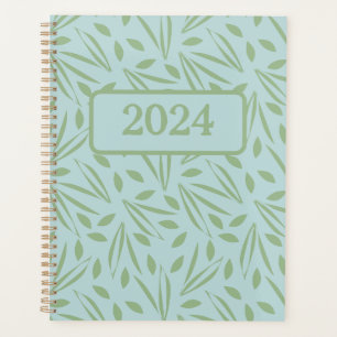 Frolicking In The Foliage: Green on Light Green Planner