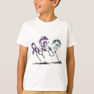 Frolicking Racing Wild Horses T-Shirt