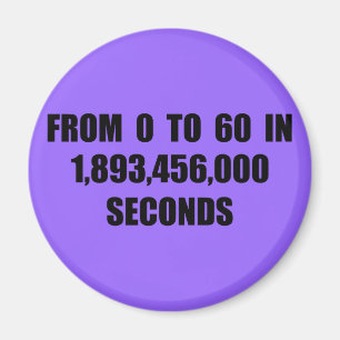 From 0 to 60 in seconds magnet