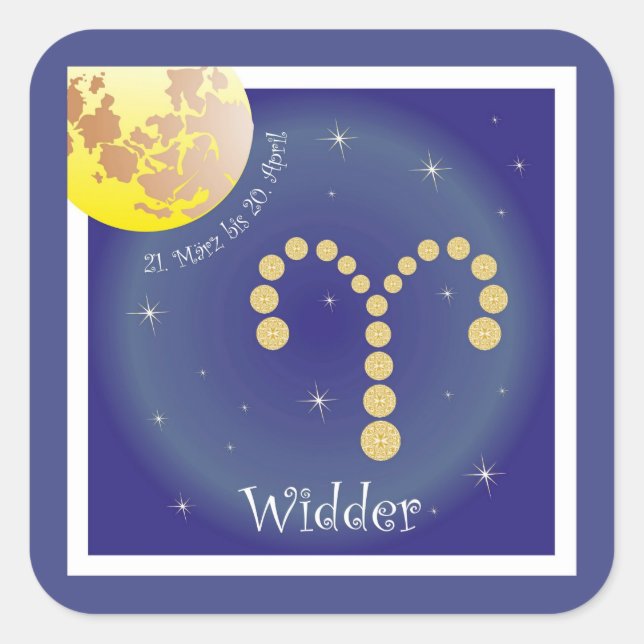 From 21 March to 20 April sticker (Front)