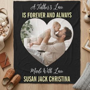 From a Father’s Love Personalised Photo  Fleece Blanket