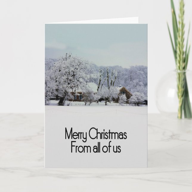 From all of us... Christmas card (Front)