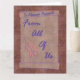 From All of Us Customisable Oversized Scroll Card