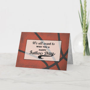 From All of Us Fathers Day Basketball  Card