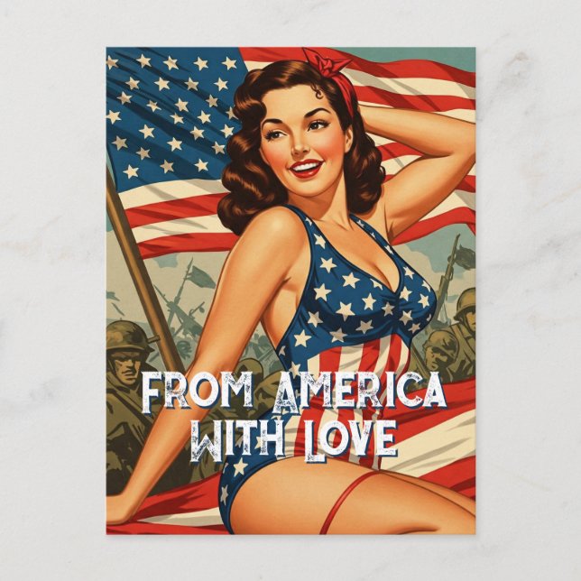 From America With Love / Susan Postcard (Front)