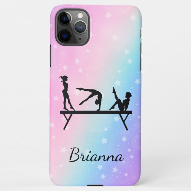 From Beam to Phone Personalised Gymnastics iPhone Case (Back)
