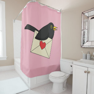 From Blackbird with Love Shower Curtain