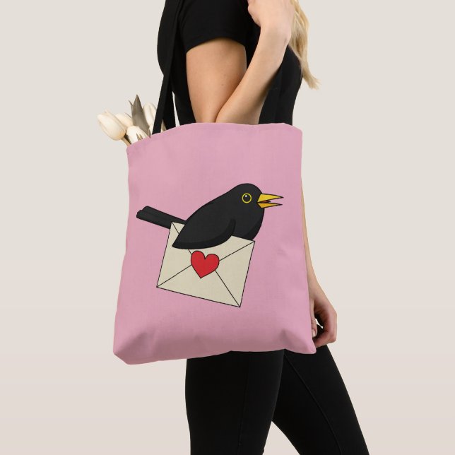 From Blackbird with Love Tote Bag (Close Up)