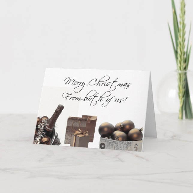 From both of us... Christmas card (Front)