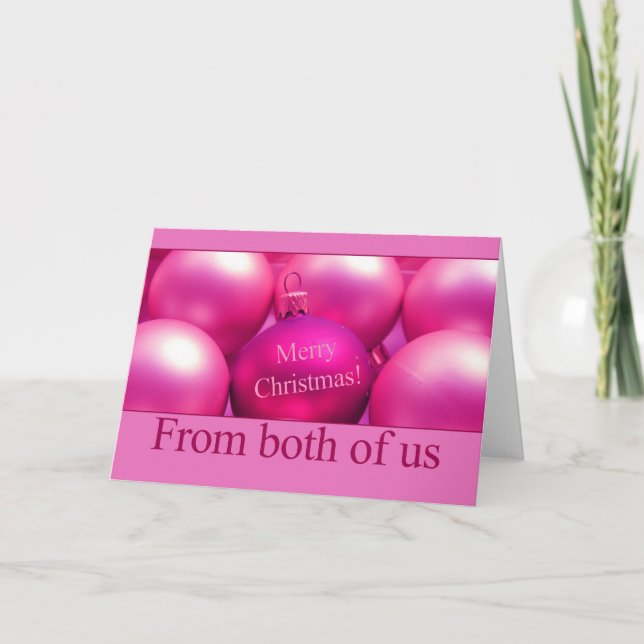 From both of us... Christmas card (Front)