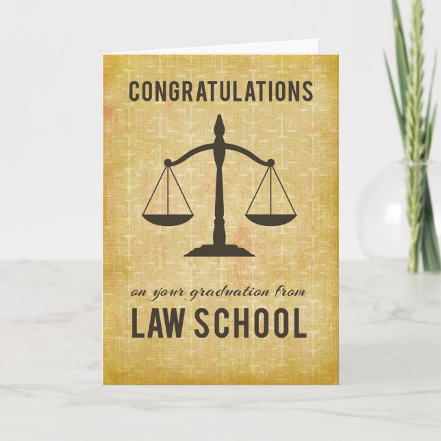 From Both of Us Law School Graduation Congratulati Card (Front)