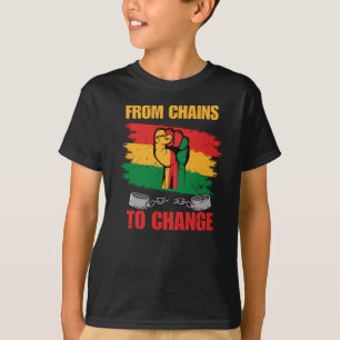 From Chains To Change Sticker T-Shirt