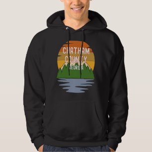 From Chatham County Georgia Vintage Sunset Hoodie