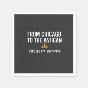 From Chicago To The Vatican Pope Leo 267th Napkin