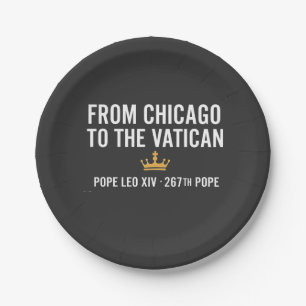 From Chicago To The Vatican Pope Leo 267th Paper Plate