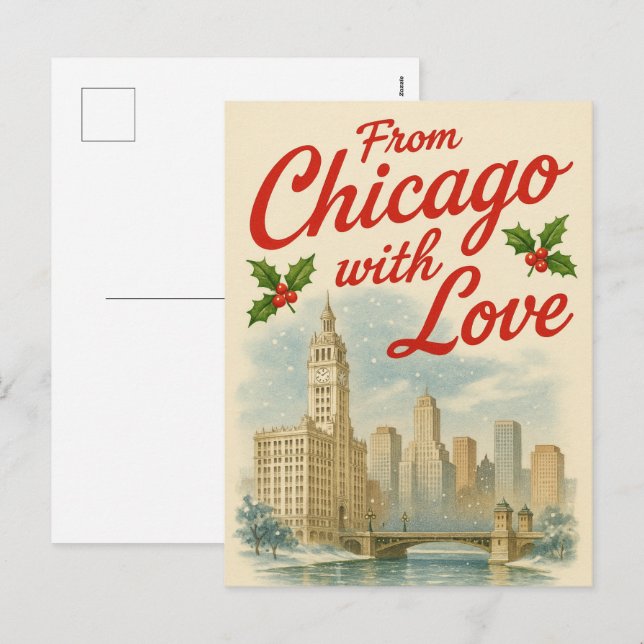 From Chicago With Love Holiday Postcard (Front/Back)