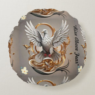 "From Dark to Dawn" Round Cushion
