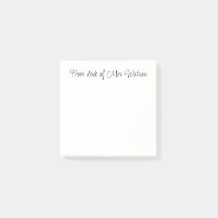from desk o add teacher name simple minimal border post-it notes