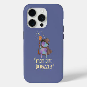 From Dirt to Dazzle Funny Wizard Frog Witch Hat iPhone 15 Pro Case