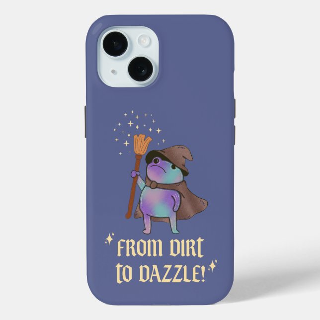 From Dirt to Dazzle Funny Wizard Frog Witch Hat  Case-Mate iPhone Case (Back)