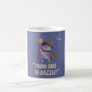 From Dirt to Dazzle Funny Wizard Frog Witch Hat  Coffee Mug