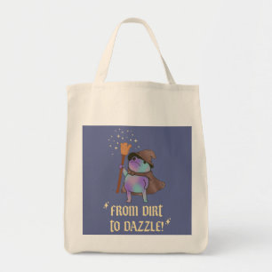 From Dirt to Dazzle Funny Wizard Frog Witch Hat  Tote Bag