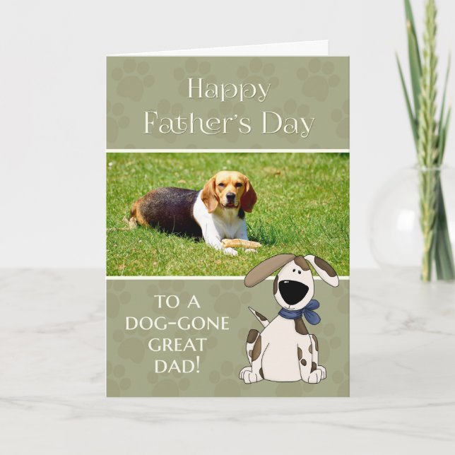 From Dog on Father's Day custom photo Card (Front)