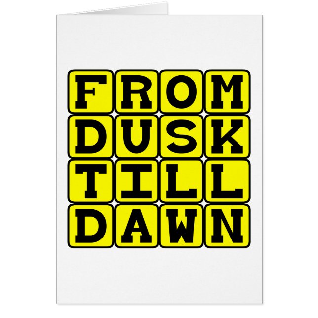 From Dusk Till Dawn, All Night Party (Front)