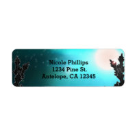 From Dusk Till Dawn Blue Night Address Labels
