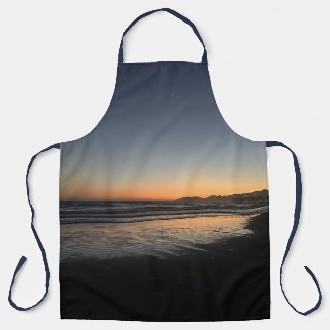 From Dusk Till Twilight At The Beach Photo Image  Apron (Front)