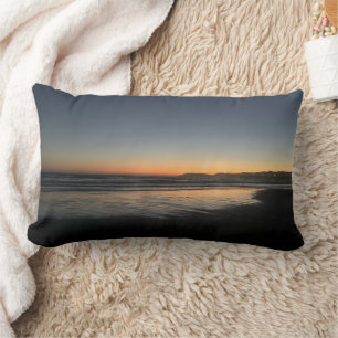 From Dusk Till Twilight At The Beach Photo Image Lumbar Cushion