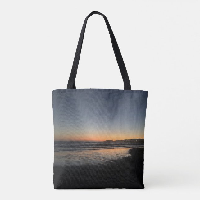 From Dusk Till Twilight At The Beach Photo Image  Tote Bag (Back)