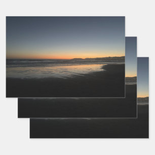 From Dusk Till Twilight At The Beach Photo Image Wrapping Paper Sheet