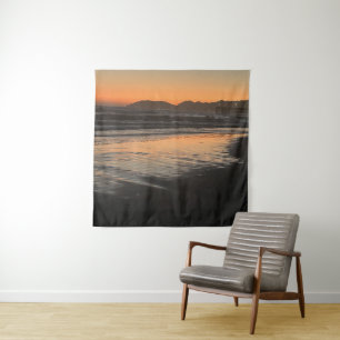 From Dusk Till Twilight At The Beach Photo Print Tapestry