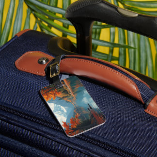 From fall to winter luggage tag