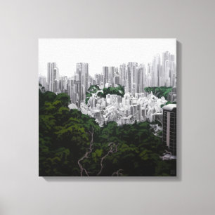 From Fort Canning - Stretched Canvas Art Print
