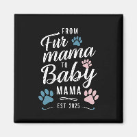 From Fur Mama to Baby Mama Est 2025 Dog Cat Mum