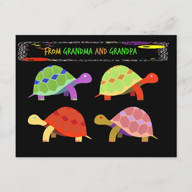 From Grandma and Grandpa, just for grandkids Postcard (Front)