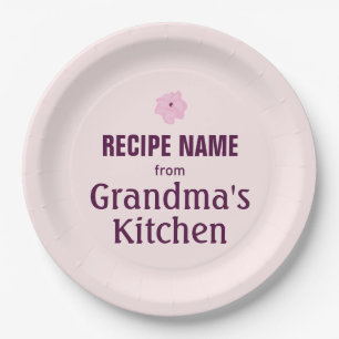 From Grandma’s Kitchen Paper Plate