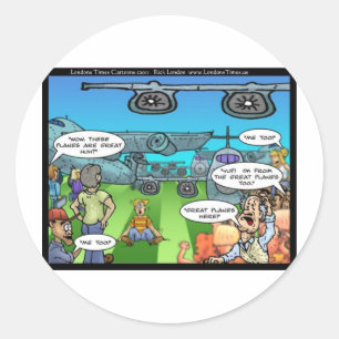 From Great Planes Funny Tees Mugs Gifts Etc. Classic Round Sticker