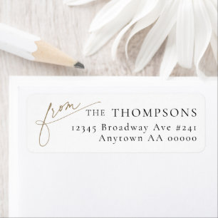 From Handwritten Script Return Address Label