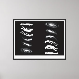 “From Humankind to Cosmos – Evolution to Galaxy Po Canvas Print
